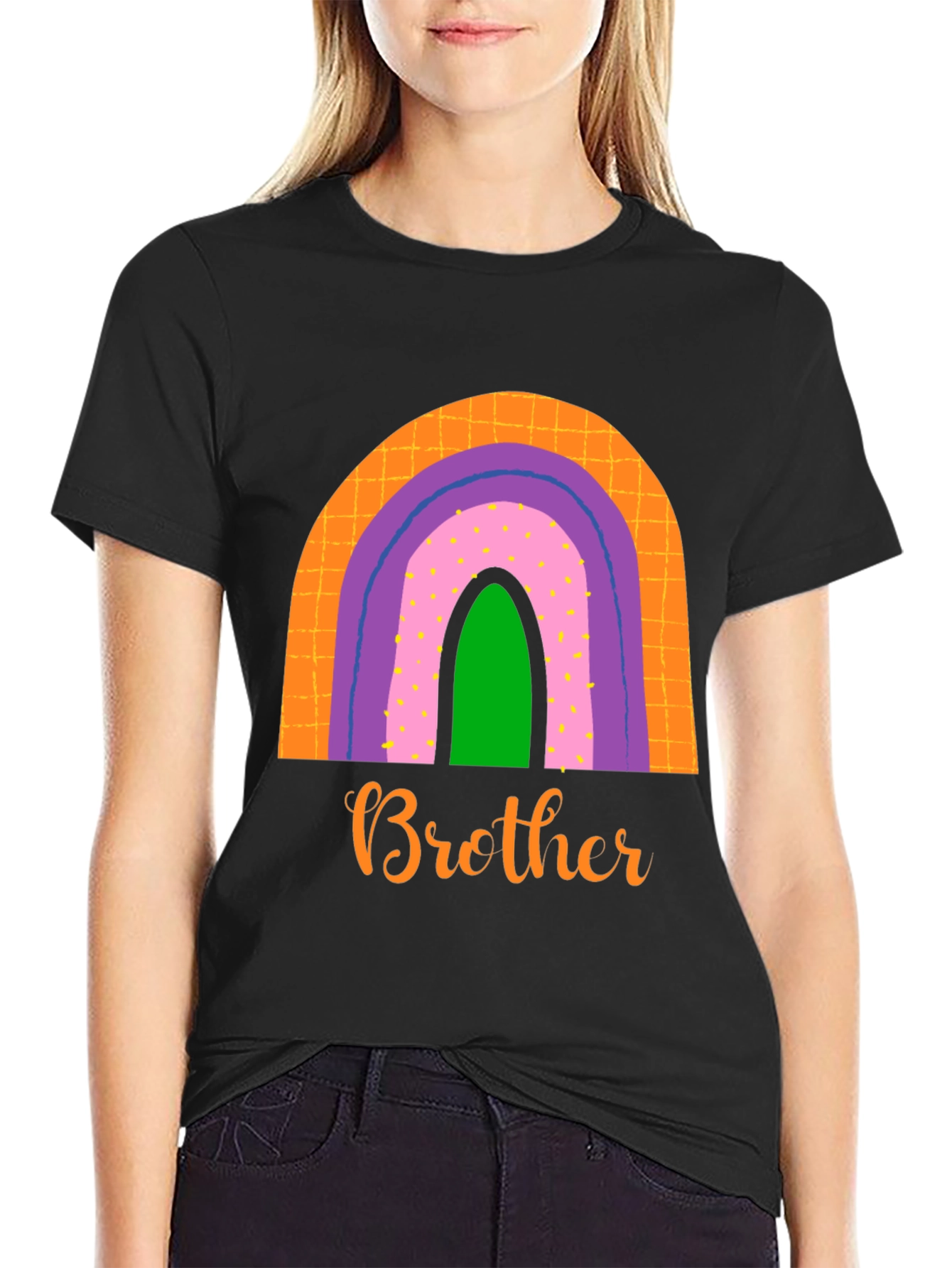 Brother Rainbow Graphic Tee - Family Matching Shirt