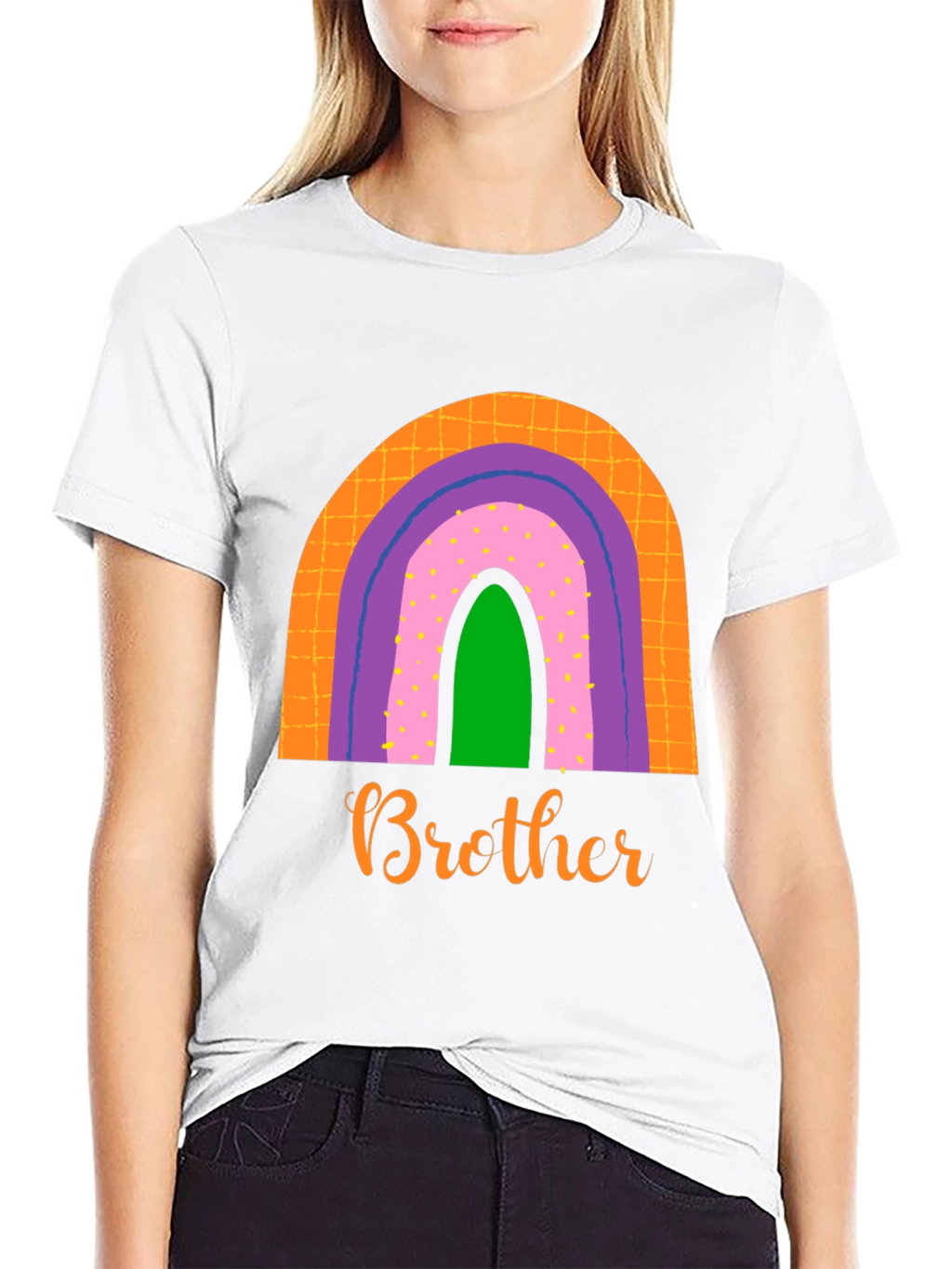 Brother Rainbow Graphic Tee - Family Matching Shirt
