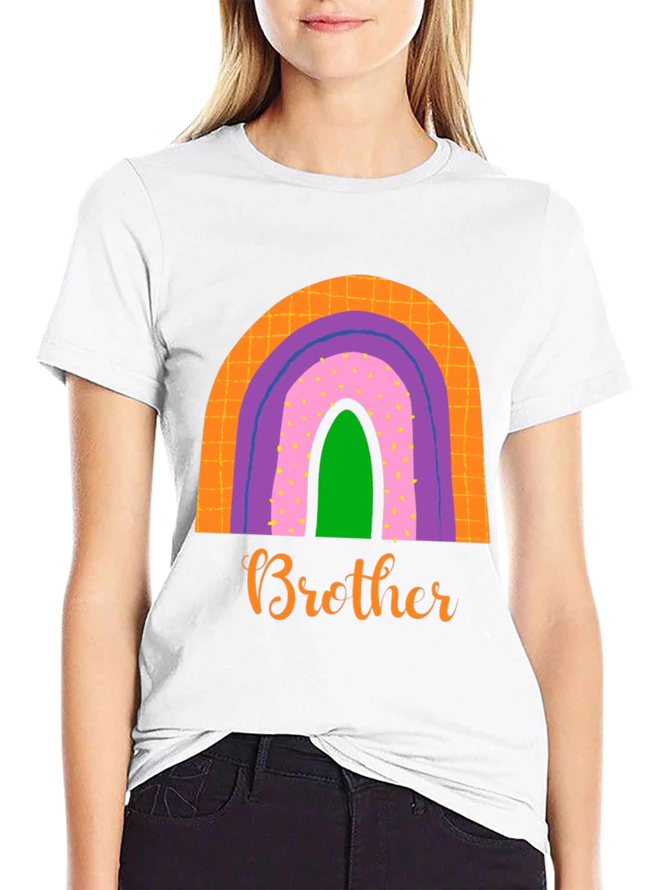 Brother Rainbow Graphic Tee - Family Matching Shirt