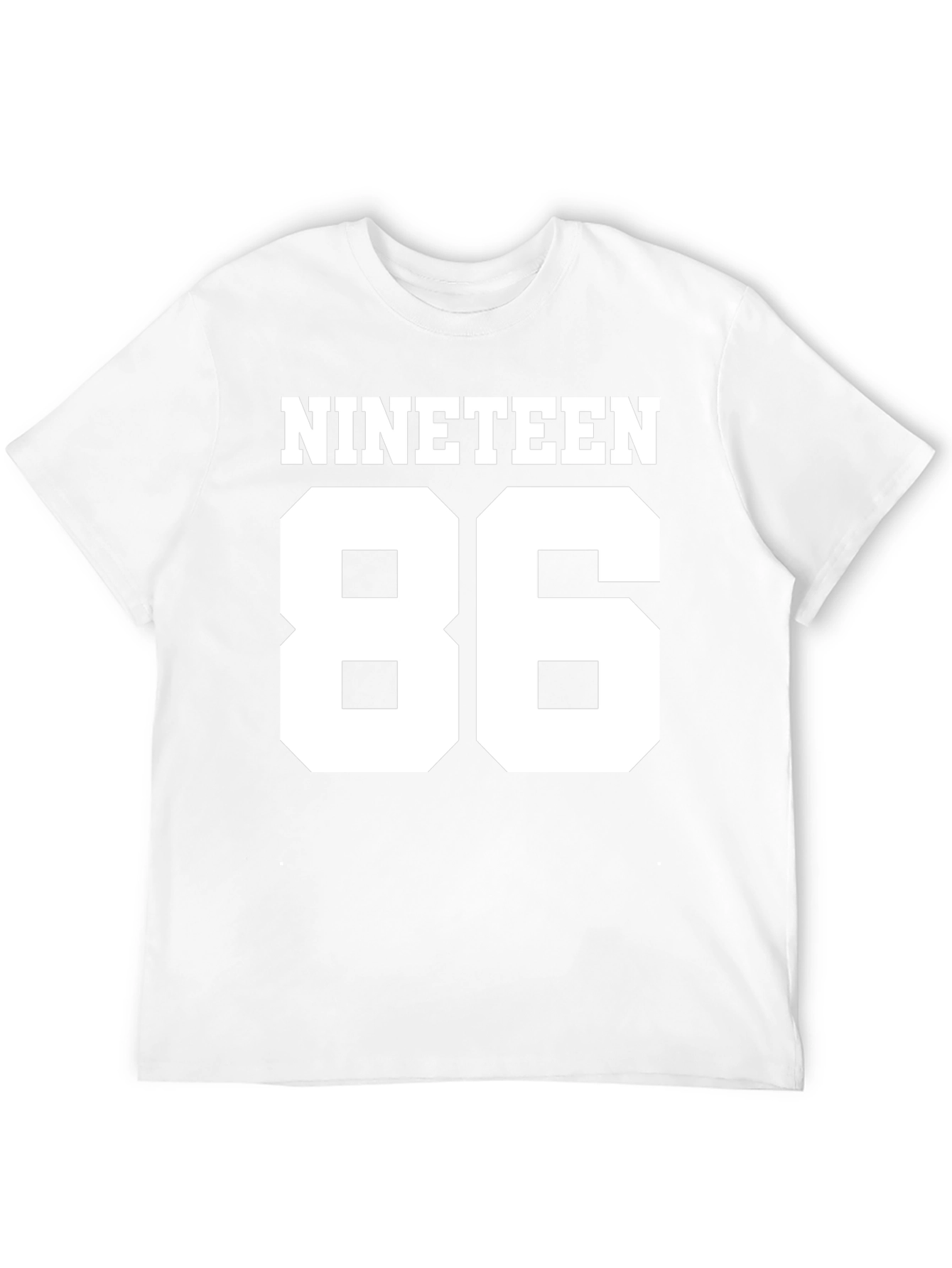 Nineteen 86 Black Tee - Retro Style