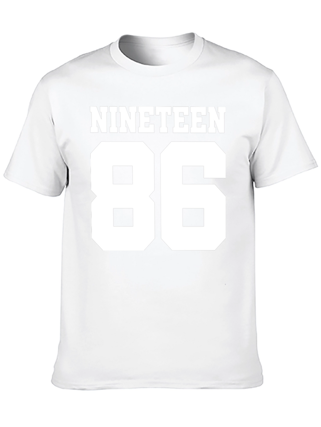 Nineteen 86 Black Tee - Retro Style