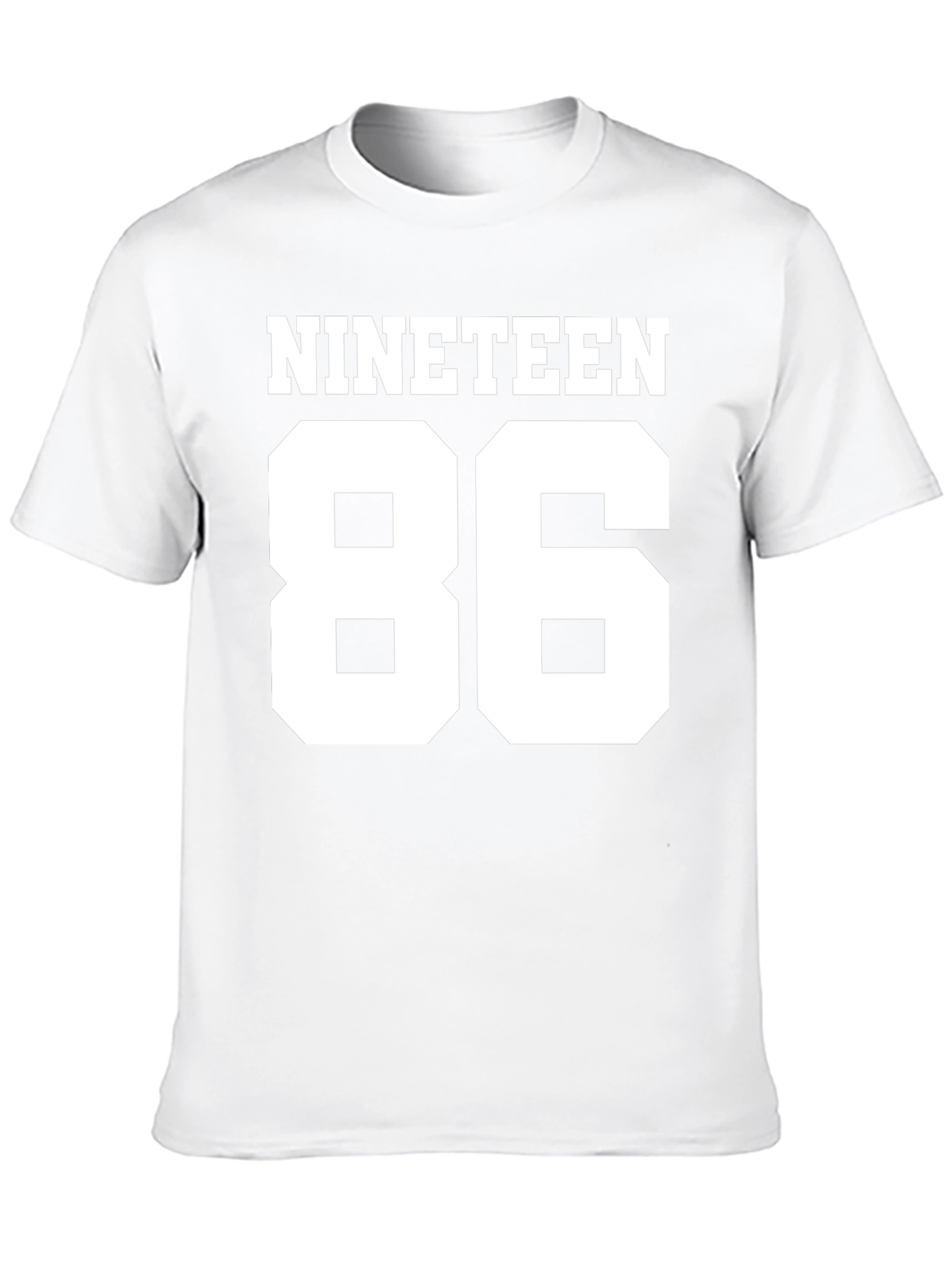 Nineteen 86 Black Tee - Retro Style