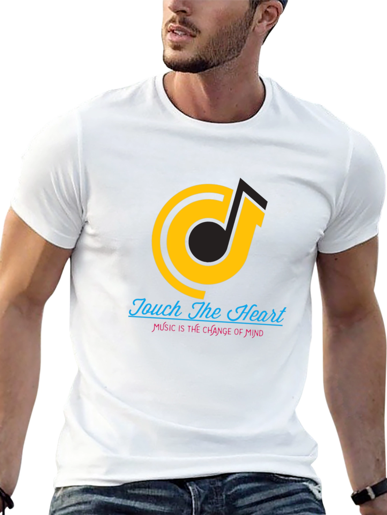 Touch The Heart Graphic T-Shirt