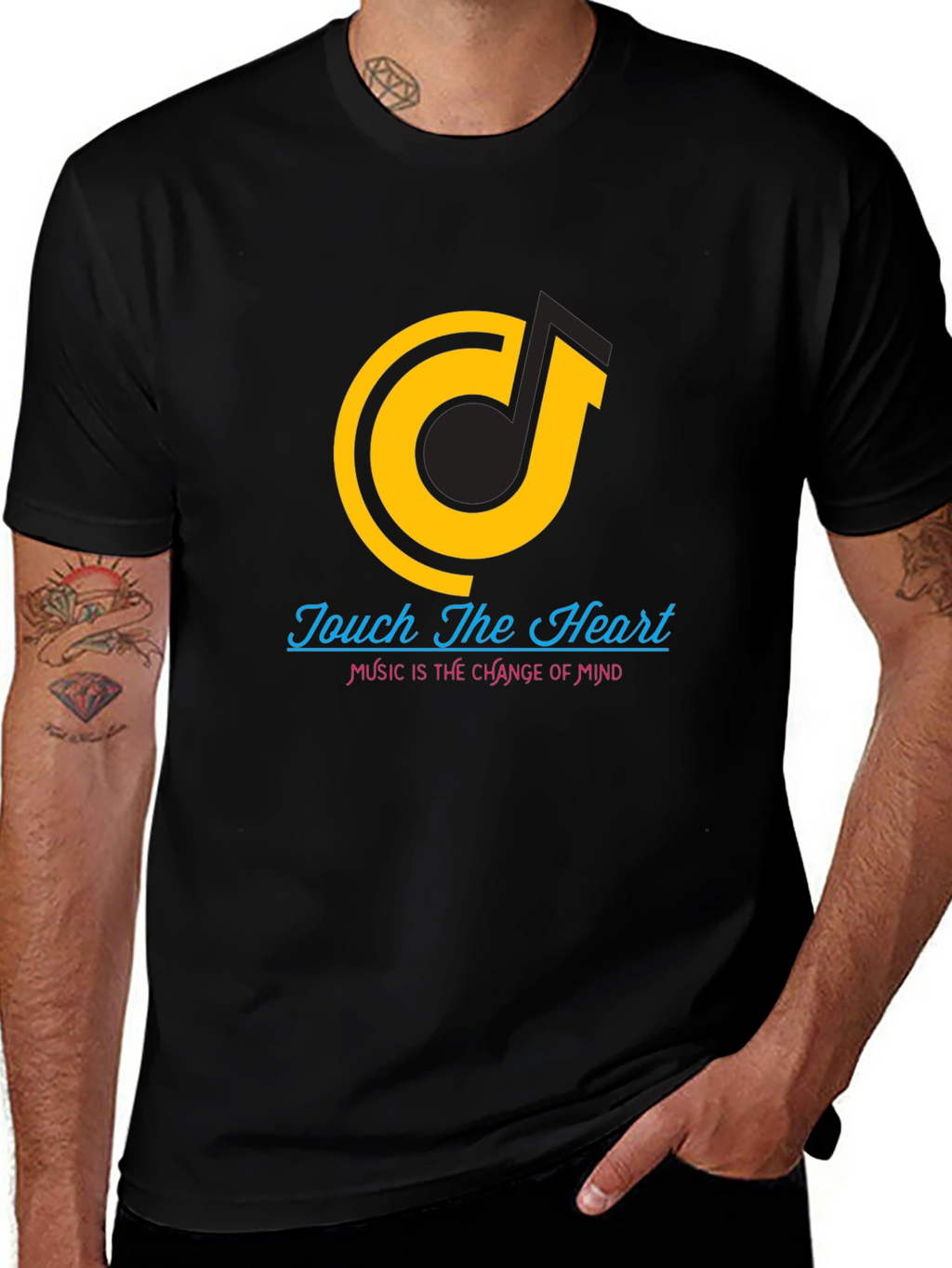 Touch The Heart Graphic T-Shirt