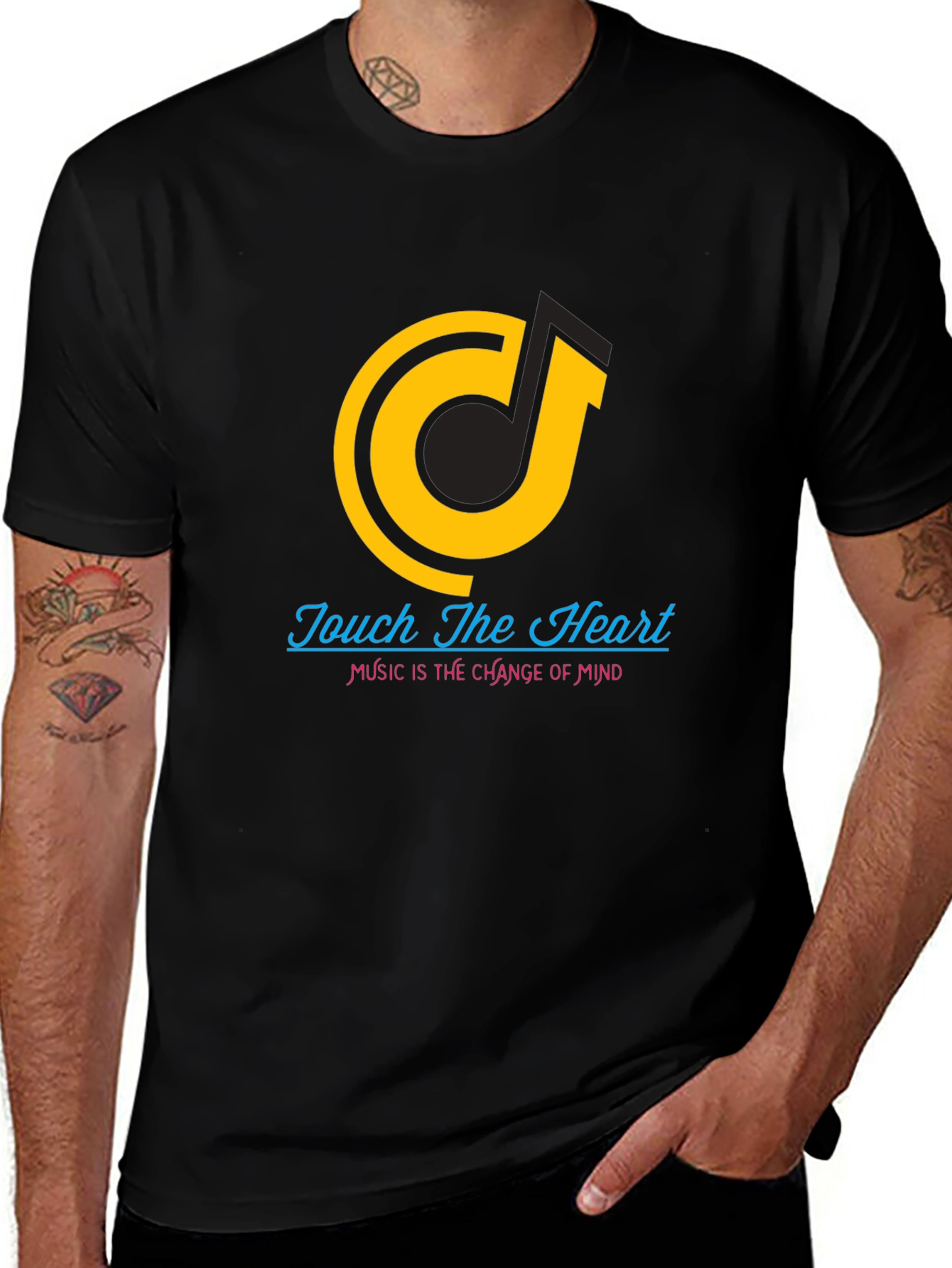 Touch The Heart Graphic T-Shirt