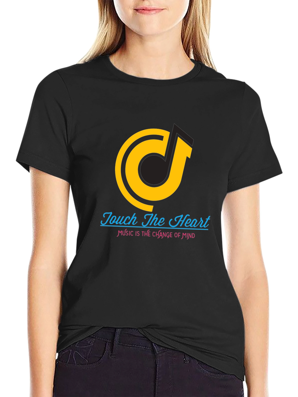 Touch The Heart Graphic T-Shirt