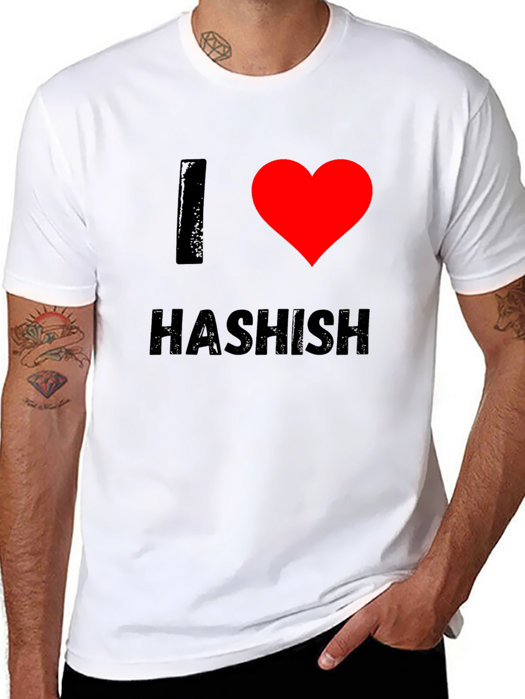 I Heart Hashish Graphic Tee - Black T-Shirt
