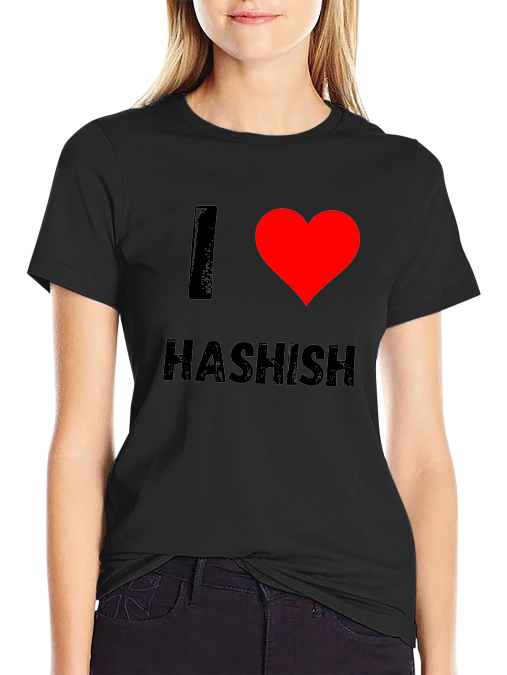 I Heart Hashish Graphic Tee - Black T-Shirt