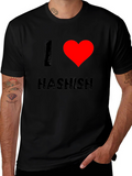 I Heart Hashish Graphic Tee - Black T-Shirt