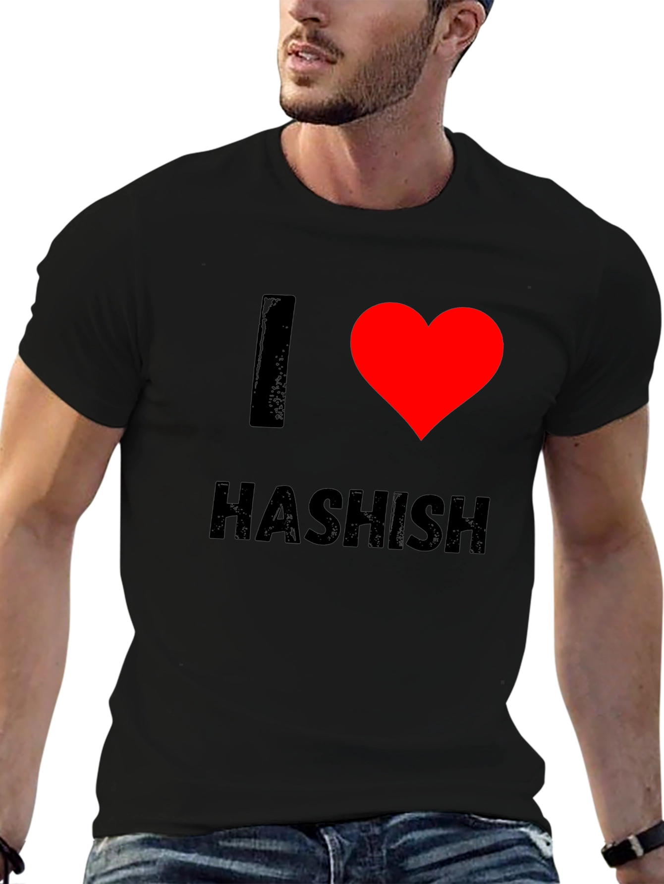 I Heart Hashish Graphic Tee - Black T-Shirt