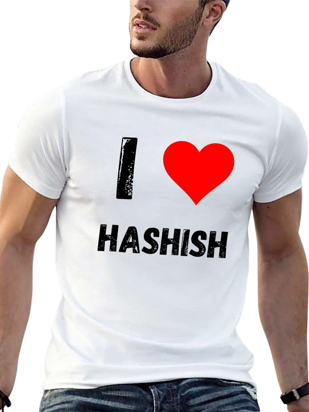 I Heart Hashish Graphic Tee - Black T-Shirt