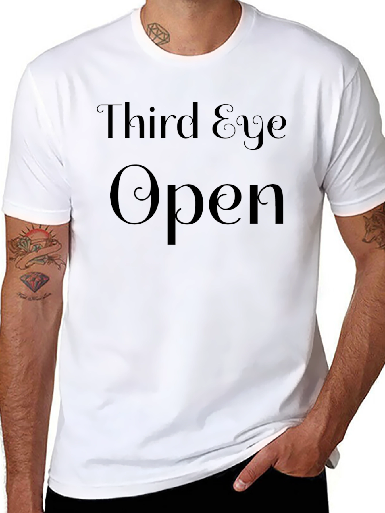 Third Eye Open Graphic Tee - Unisex Black T-Shirt