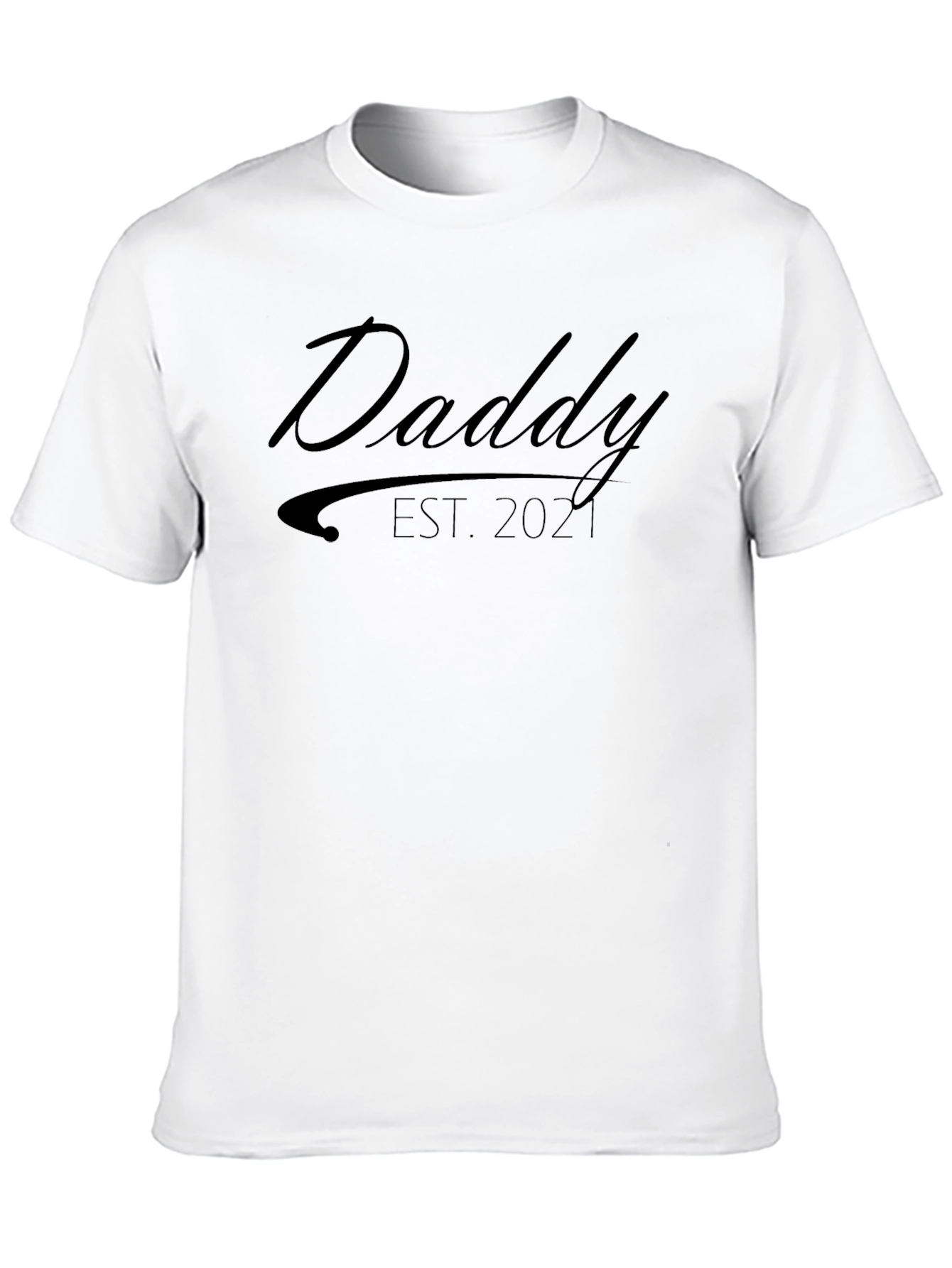 Daddy Est. 2021 Black T-Shirt