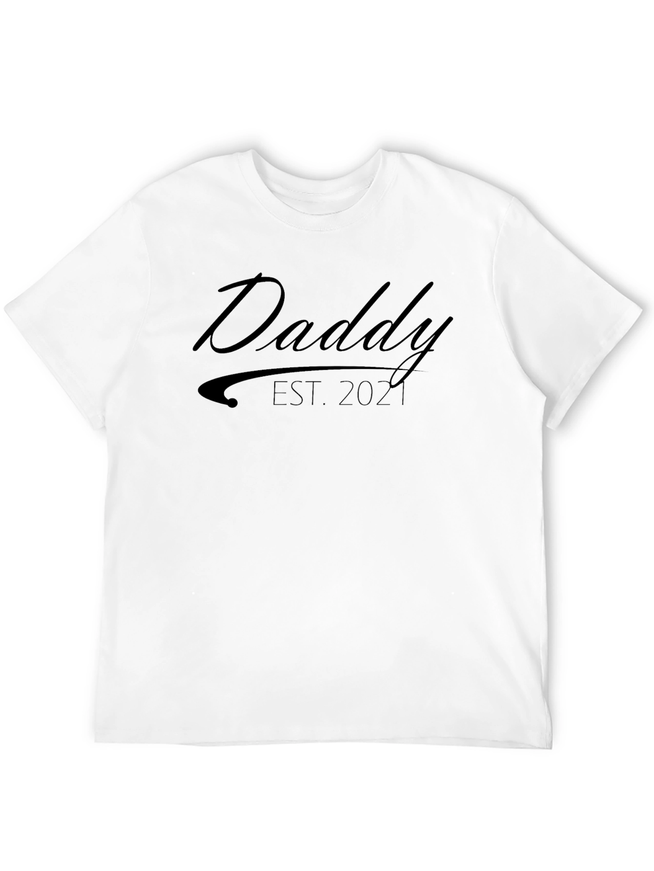 Daddy Est. 2021 Black T-Shirt