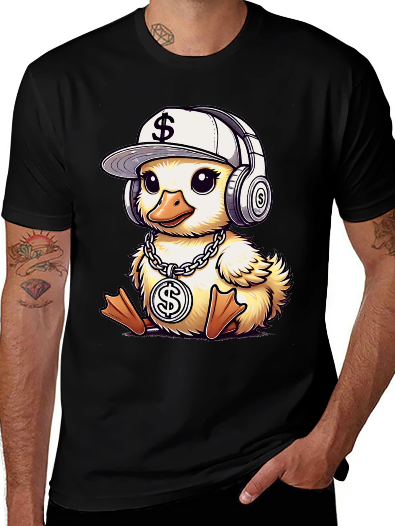 Duckling T-Shirt with Money Theme