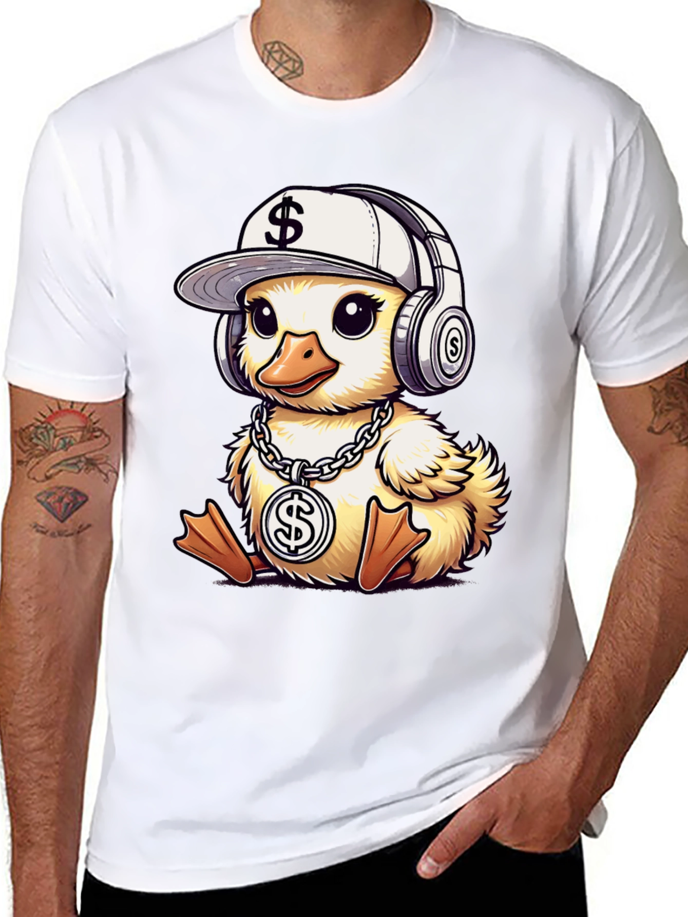 Duckling T-Shirt with Money Theme