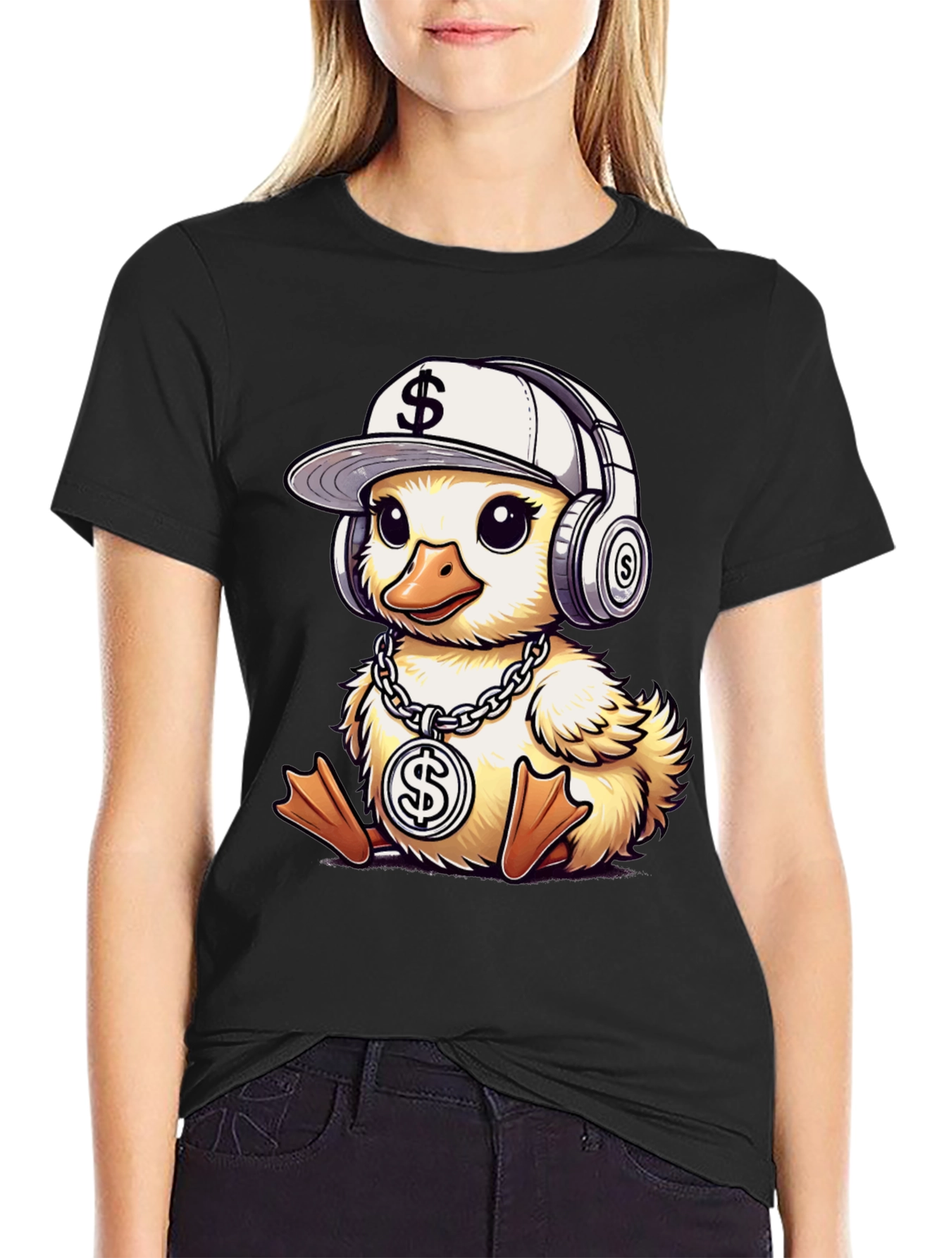 Duckling T-Shirt with Money Theme