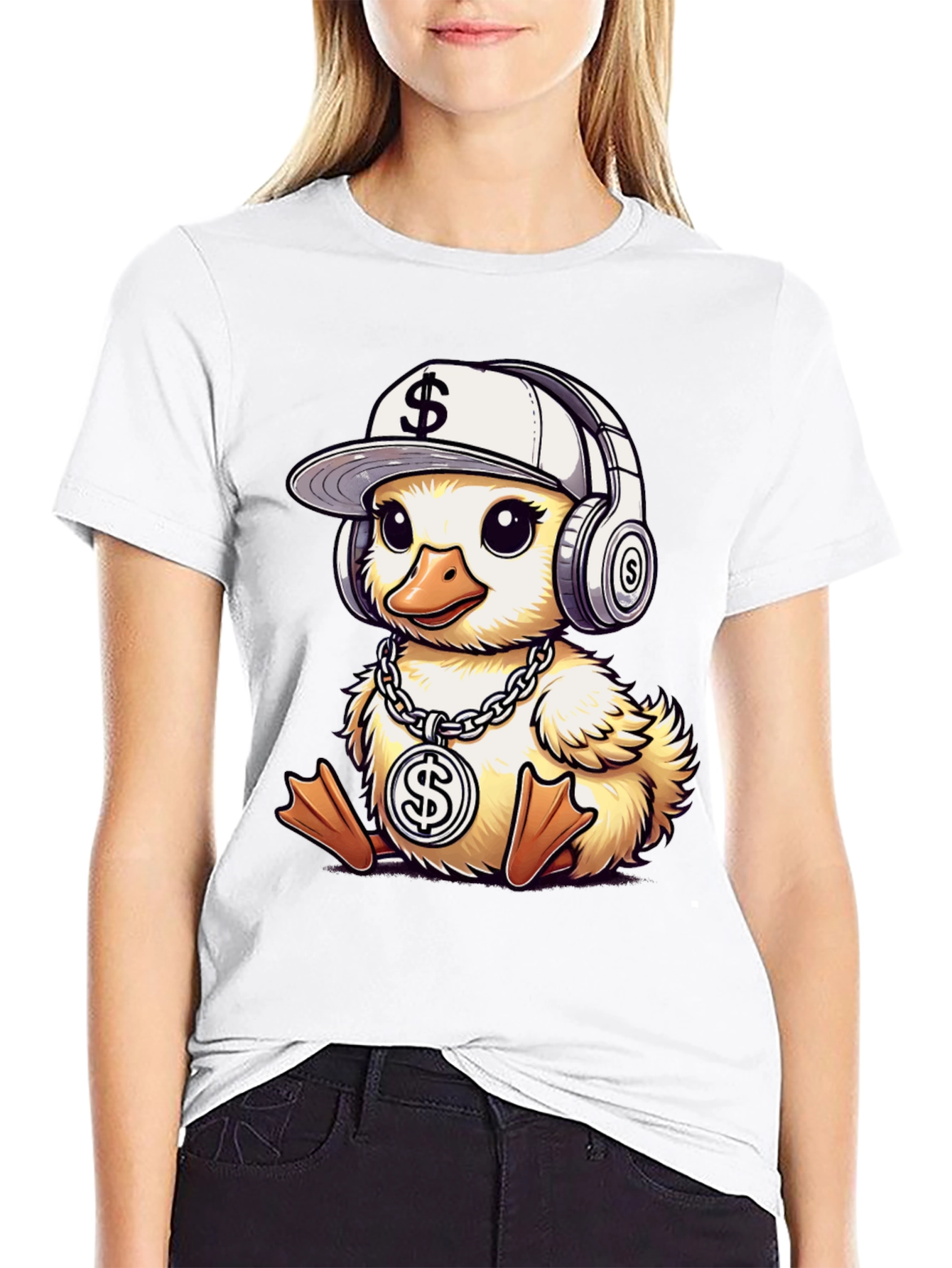 Duckling T-Shirt with Money Theme