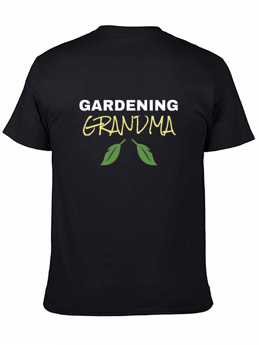 Gardening Grandma Black T-Shirt