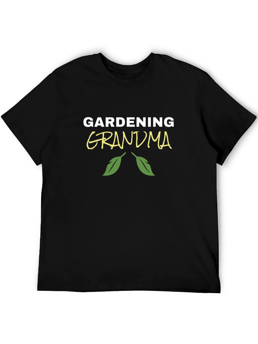 Gardening Grandma Black T-Shirt