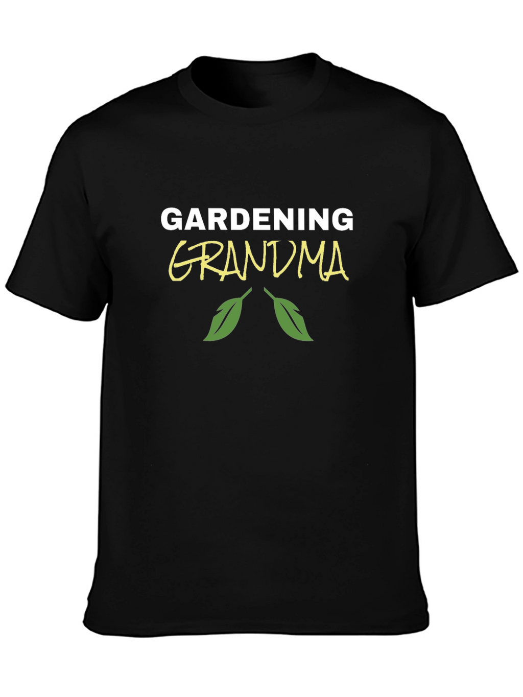 Gardening Grandma Black T-Shirt