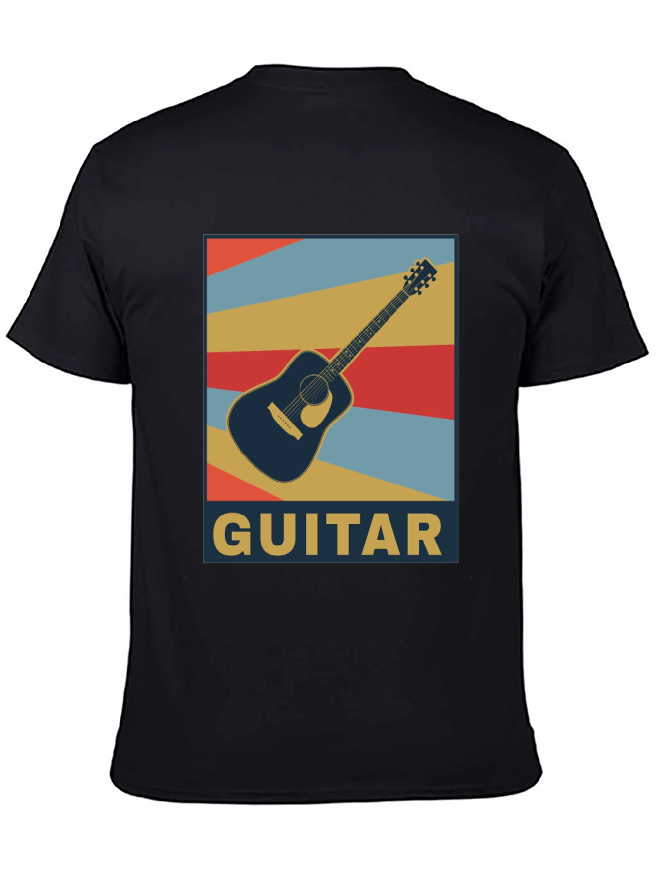 Vintage Guitar Graphic Tee - Retro Music Lover T-Shirt