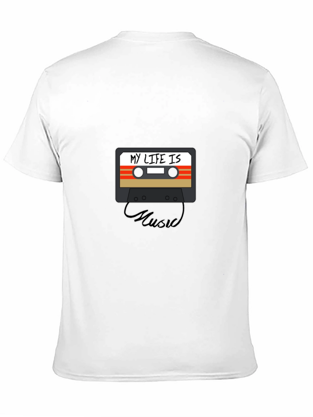 My Life Is Music Cassette Graphic Tee