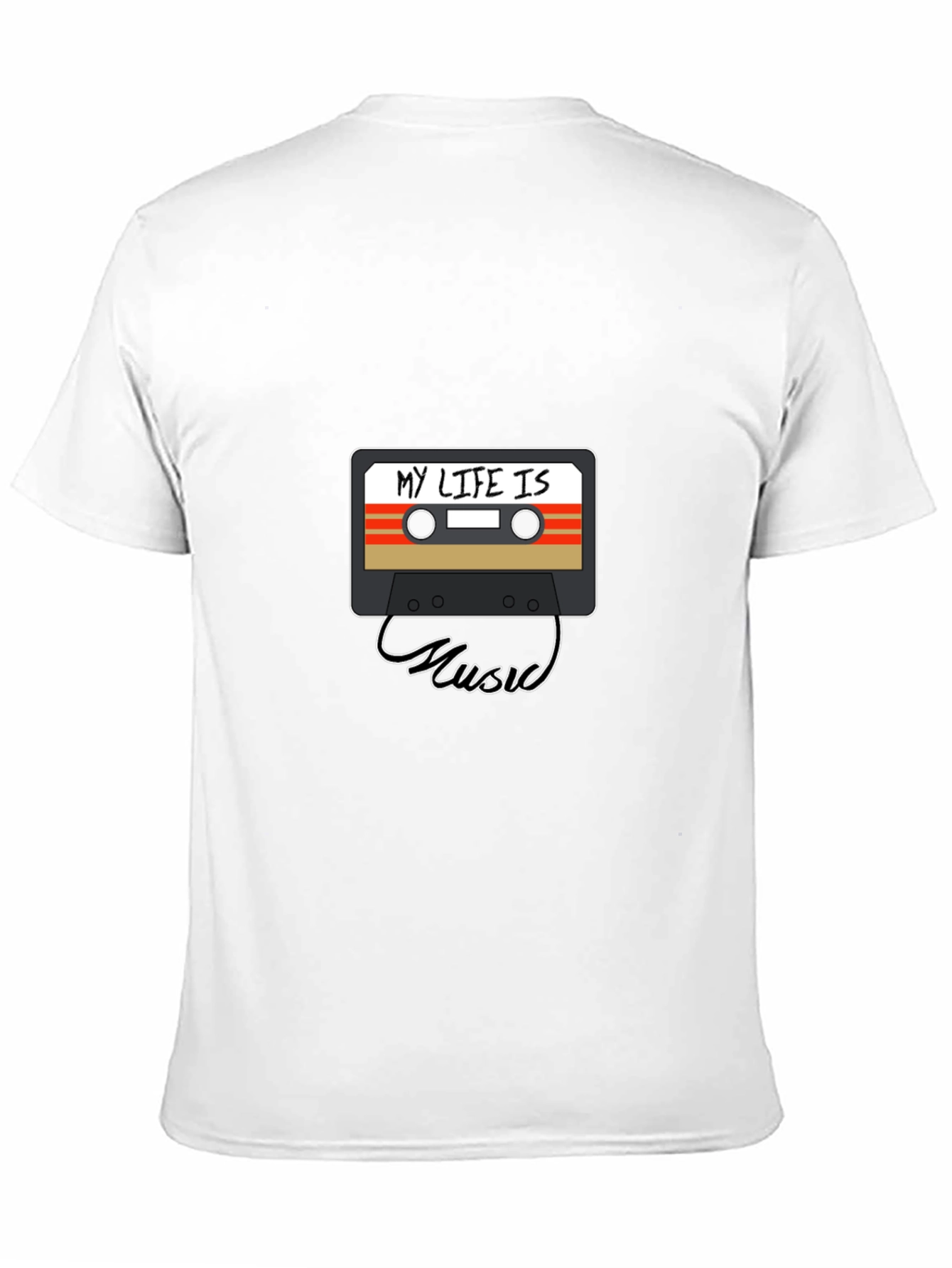 My Life Is Music Cassette Graphic Tee