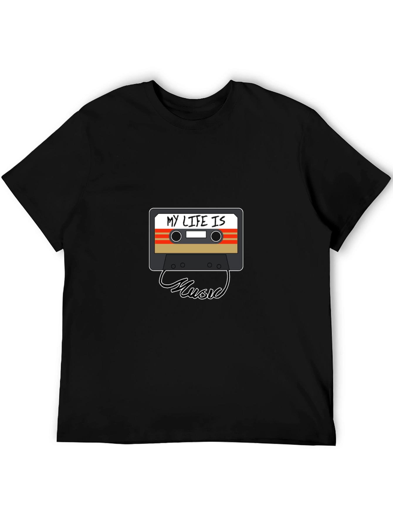 My Life Is Music Cassette Graphic Tee