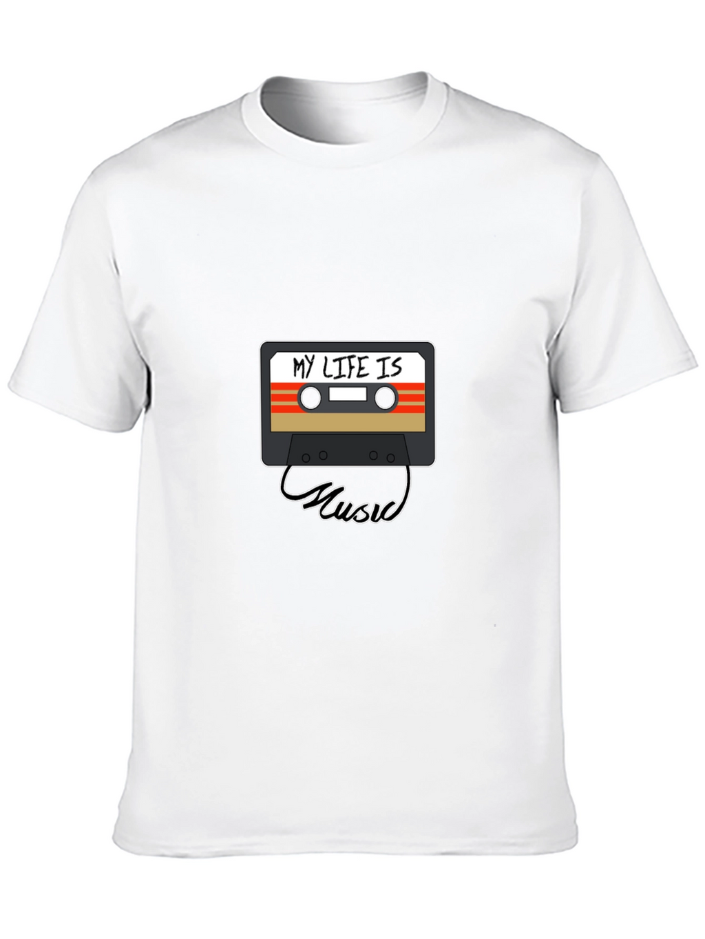 My Life Is Music Cassette Graphic Tee