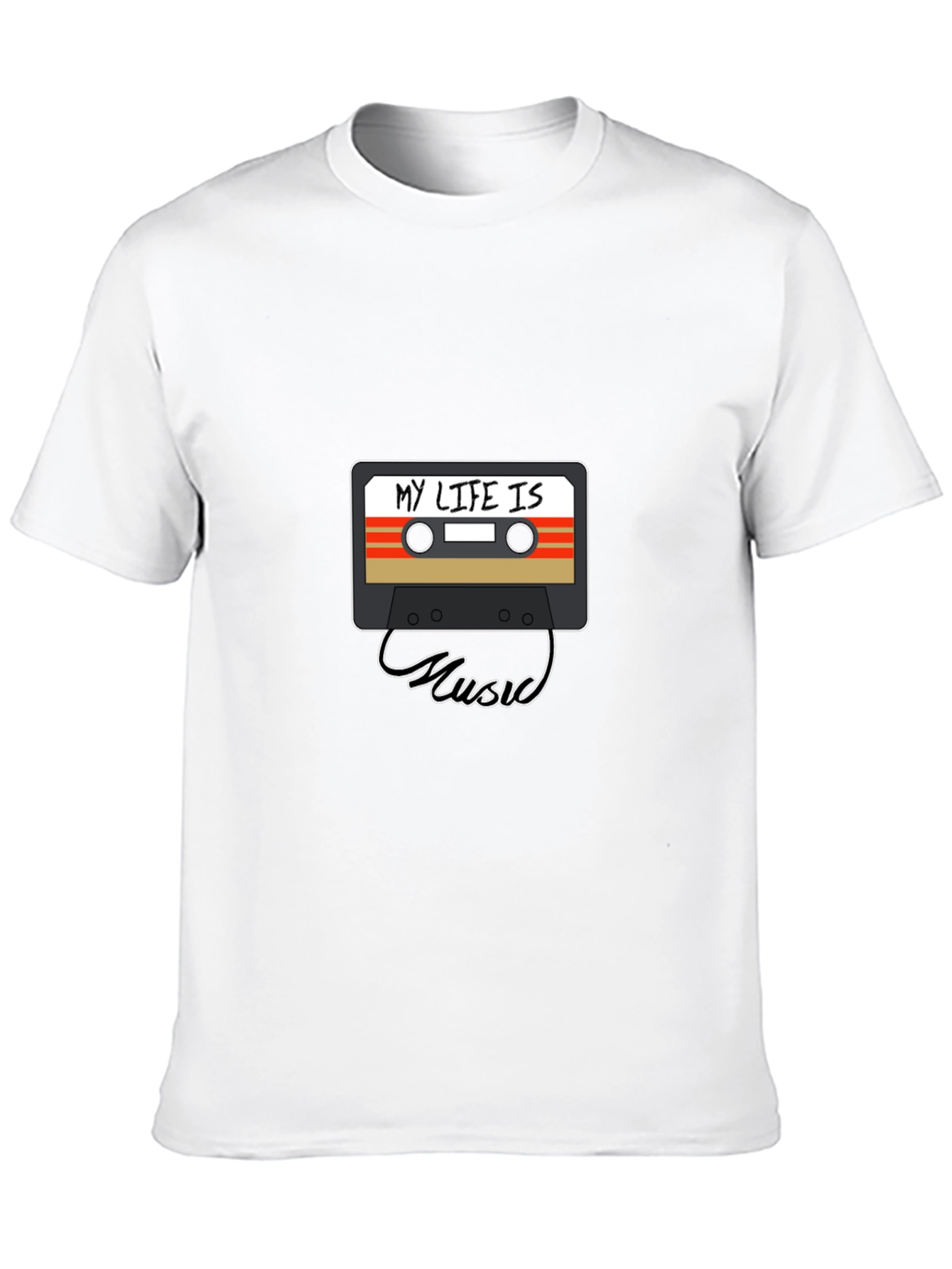 My Life Is Music Cassette Graphic Tee