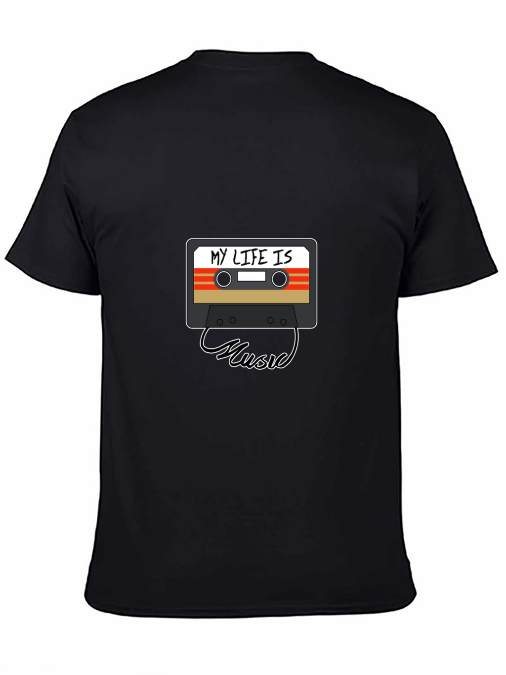 My Life Is Music Cassette Graphic Tee