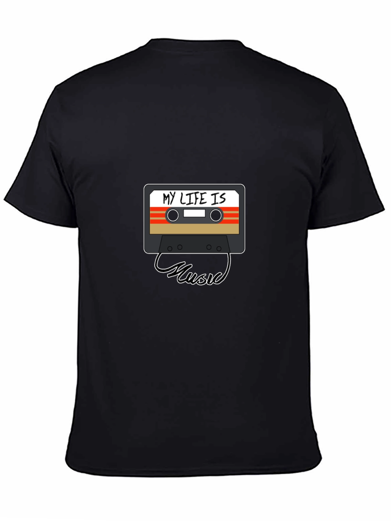 My Life Is Music Cassette Graphic Tee