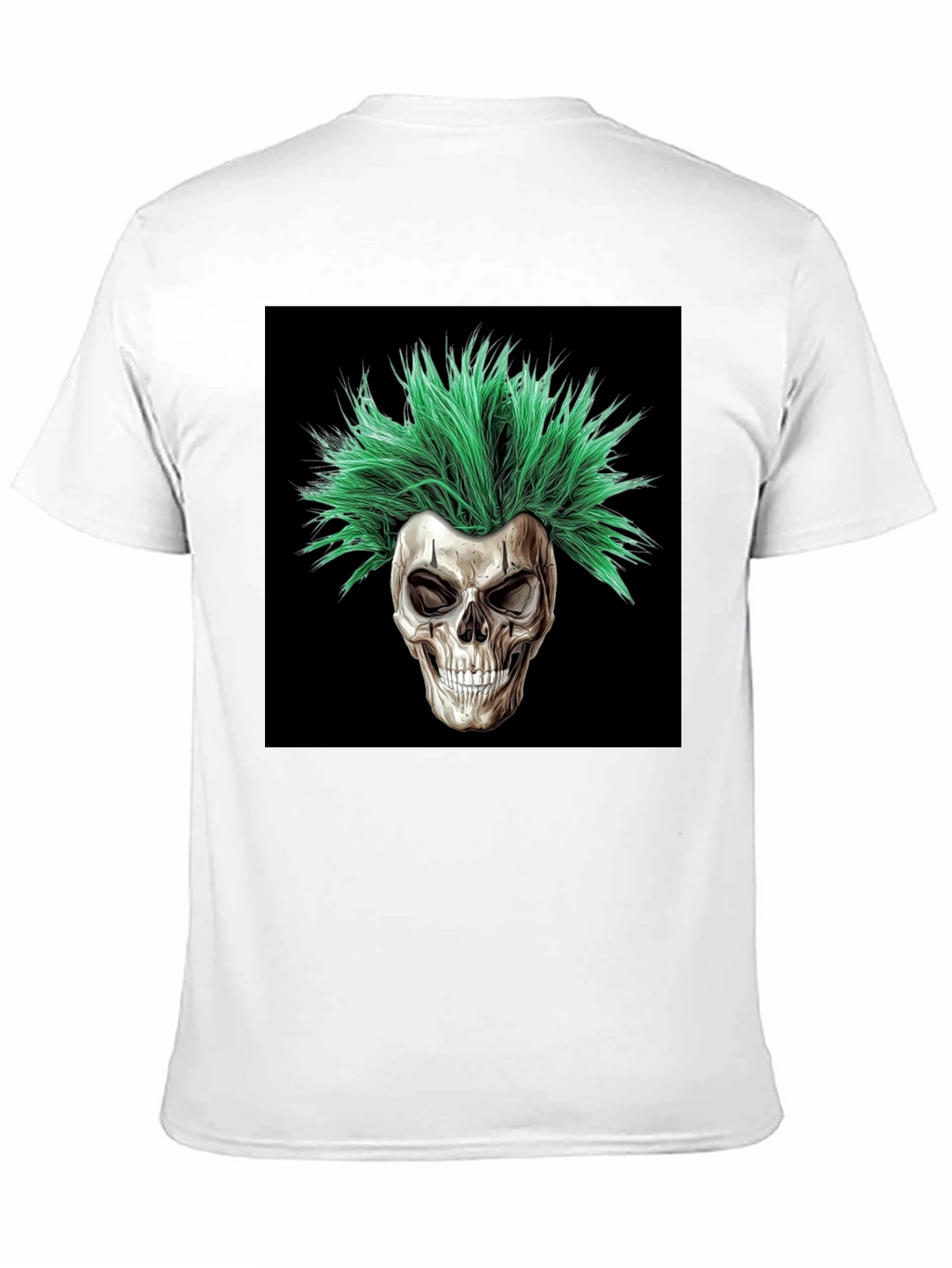 Skull with Green Hair T-Shirt