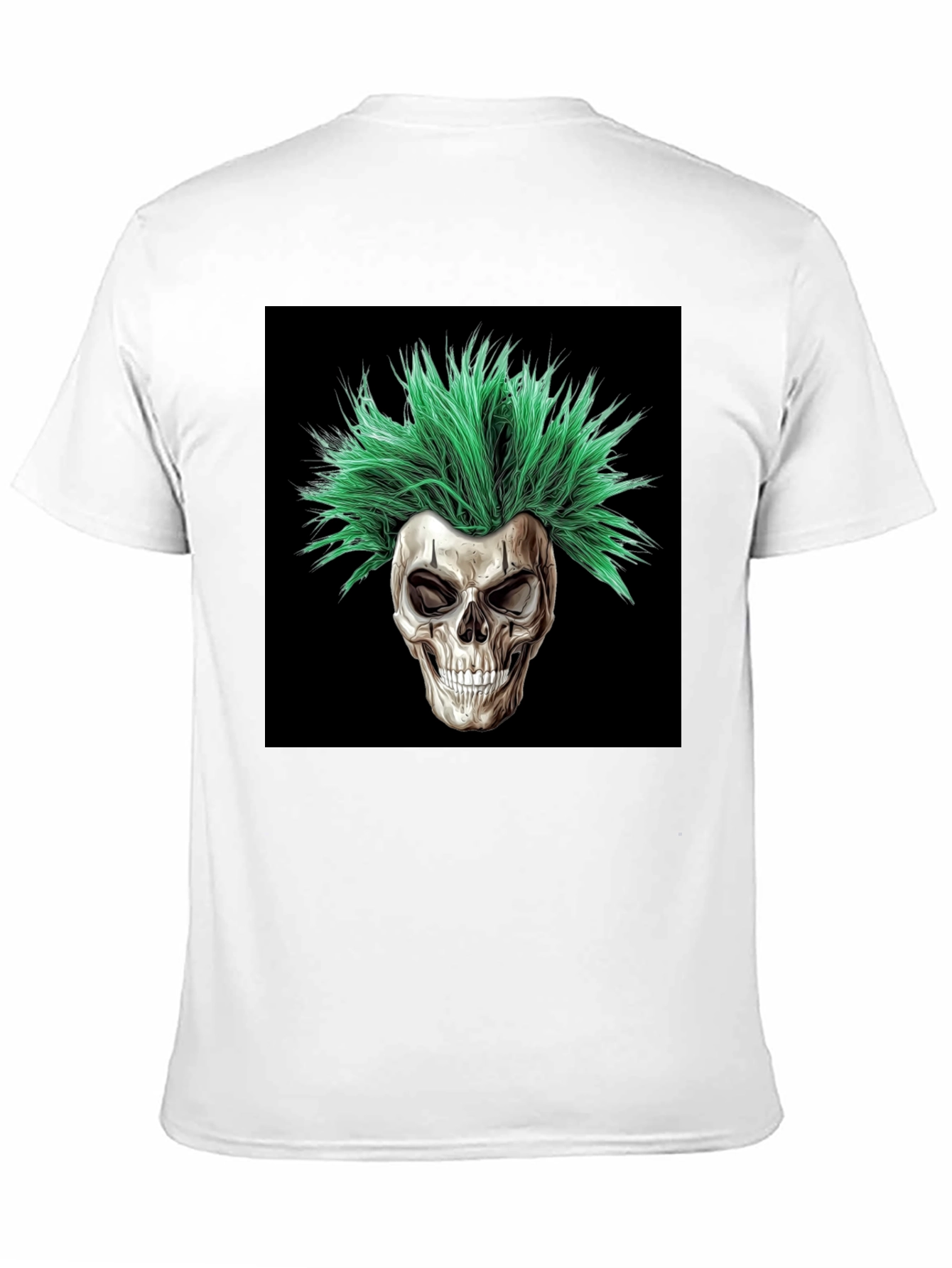 Skull with Green Hair T-Shirt