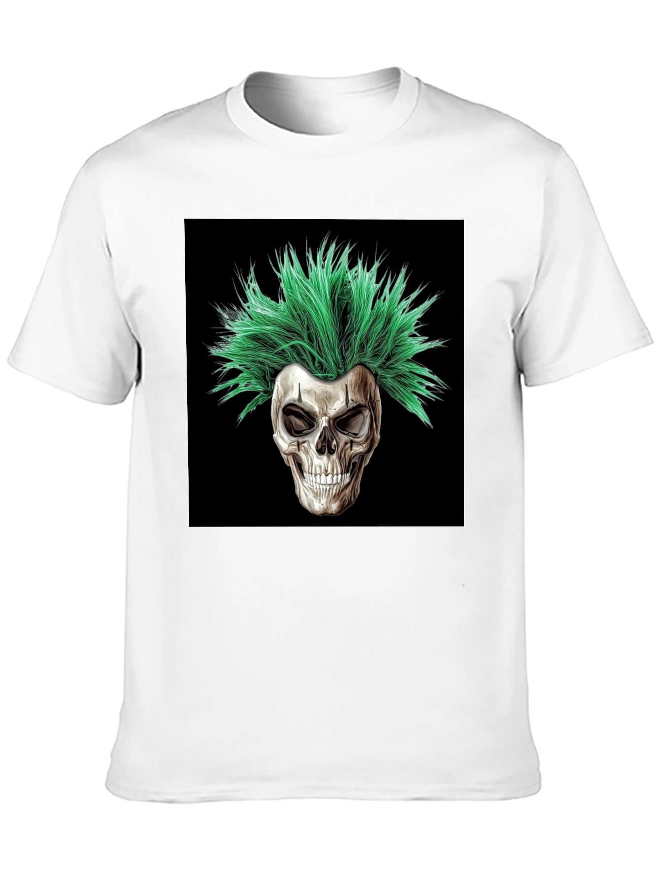 Skull with Green Hair T-Shirt