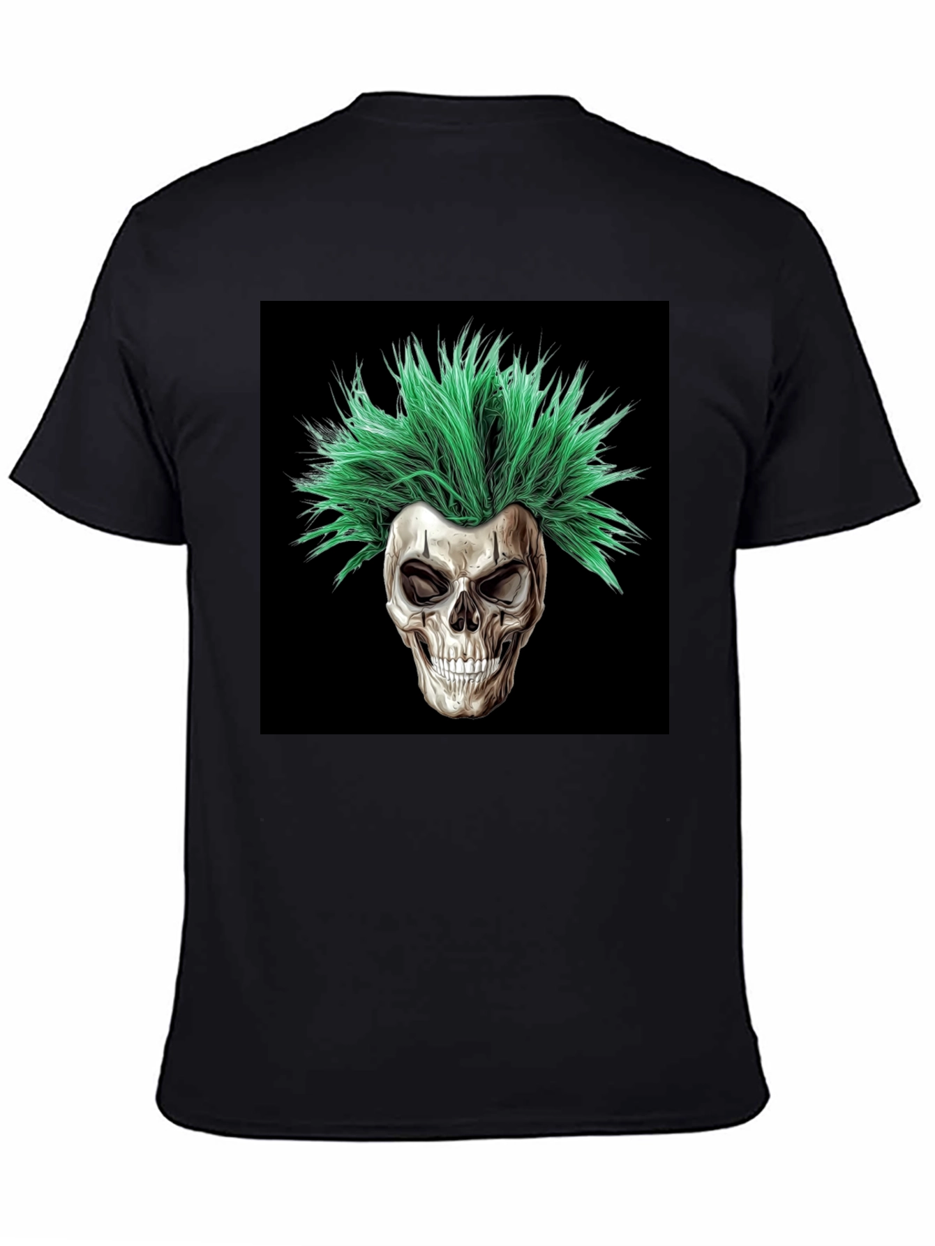 Skull with Green Hair T-Shirt