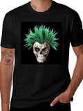 Skull with Green Hair T-Shirt