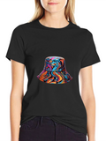 Vibrant Swirl Bucket Hat Graphic Tee