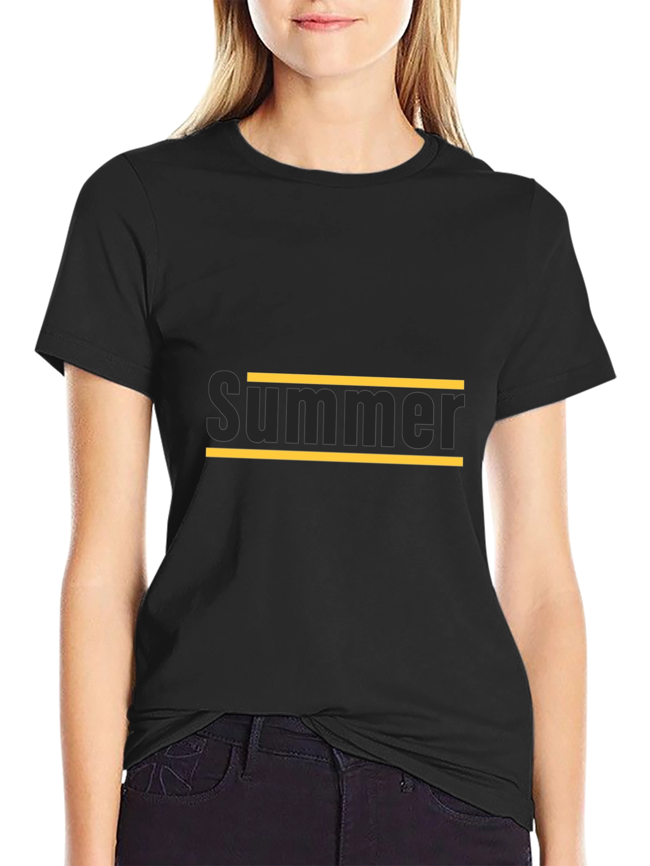 Summer Graphic Tee - Black