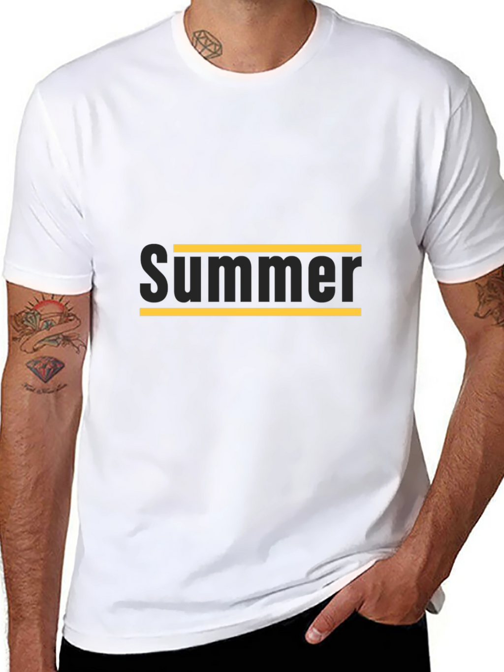 Summer Graphic Tee - Black