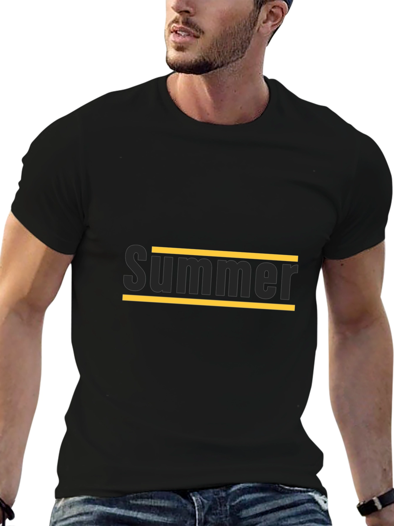 Summer Graphic Tee - Black