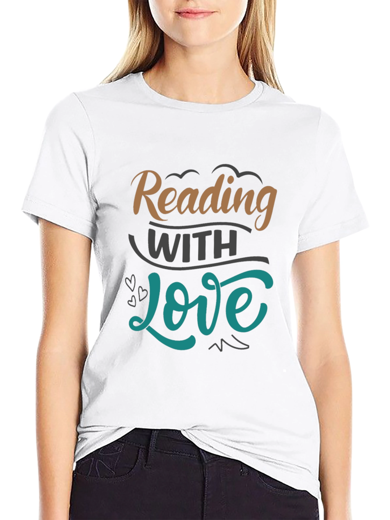 Reading With Love Graphic T-Shirt