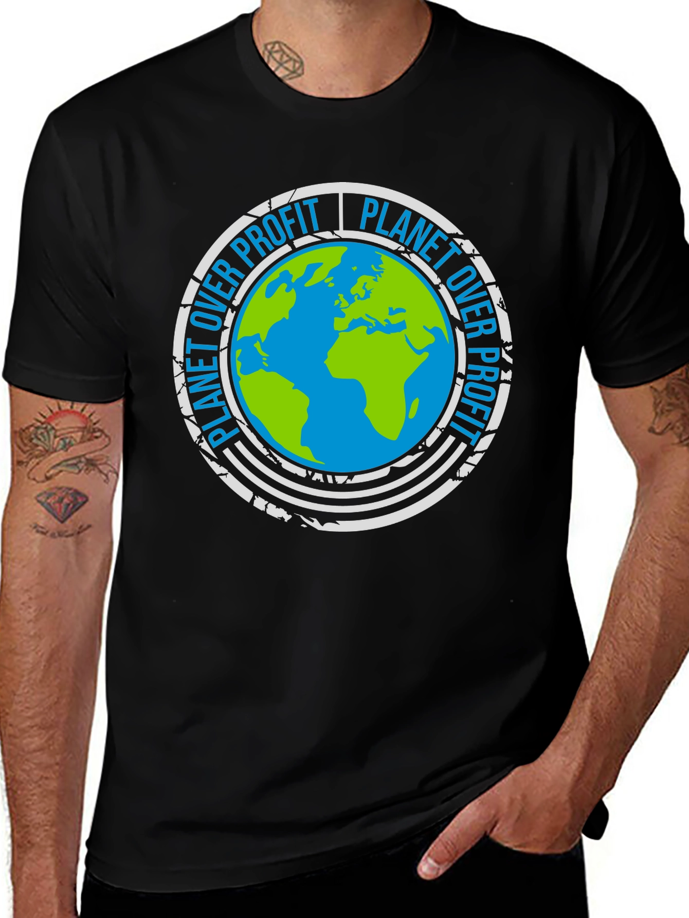 Planet Over Profit Earth Graphic Tee