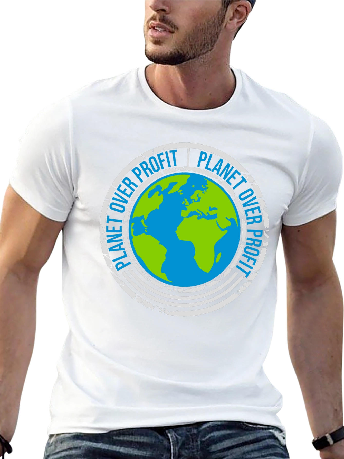 Planet Over Profit Earth Graphic Tee