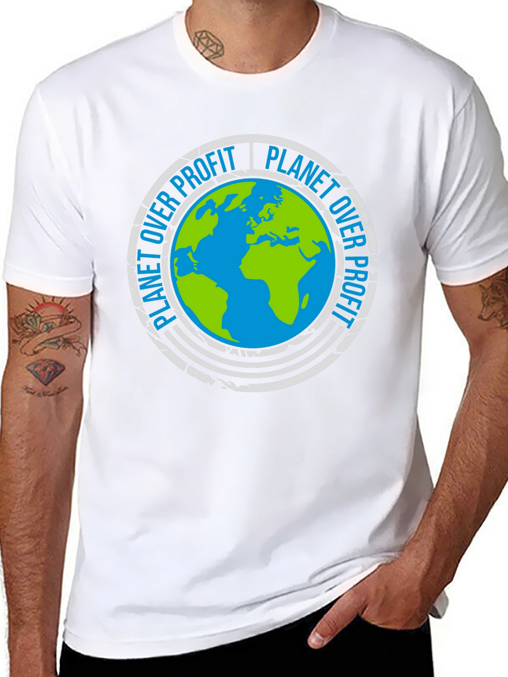 Planet Over Profit Earth Graphic Tee