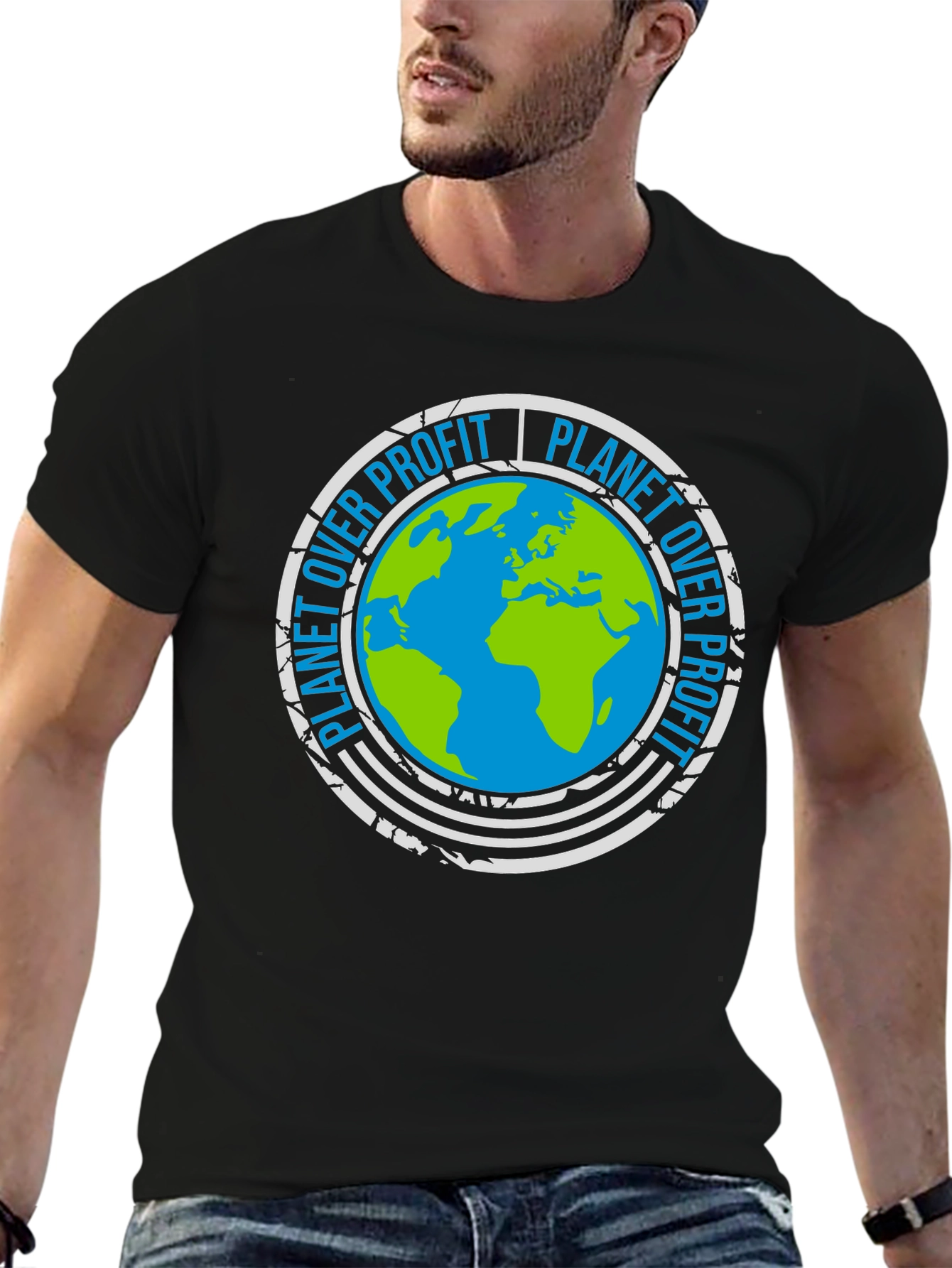 Planet Over Profit Earth Graphic Tee