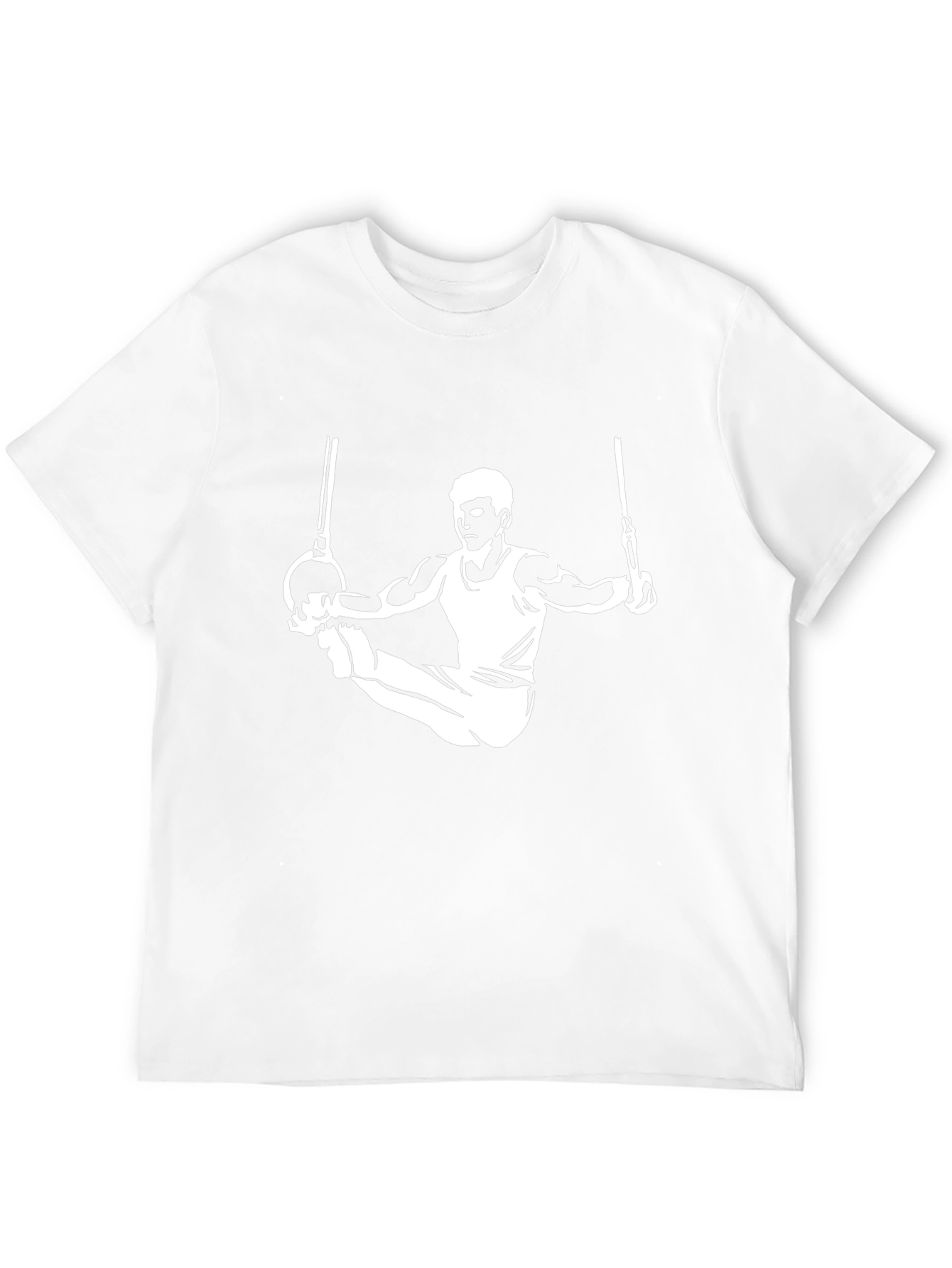 Gymnast on Rings Graphic T-Shirt - Athletic Style
