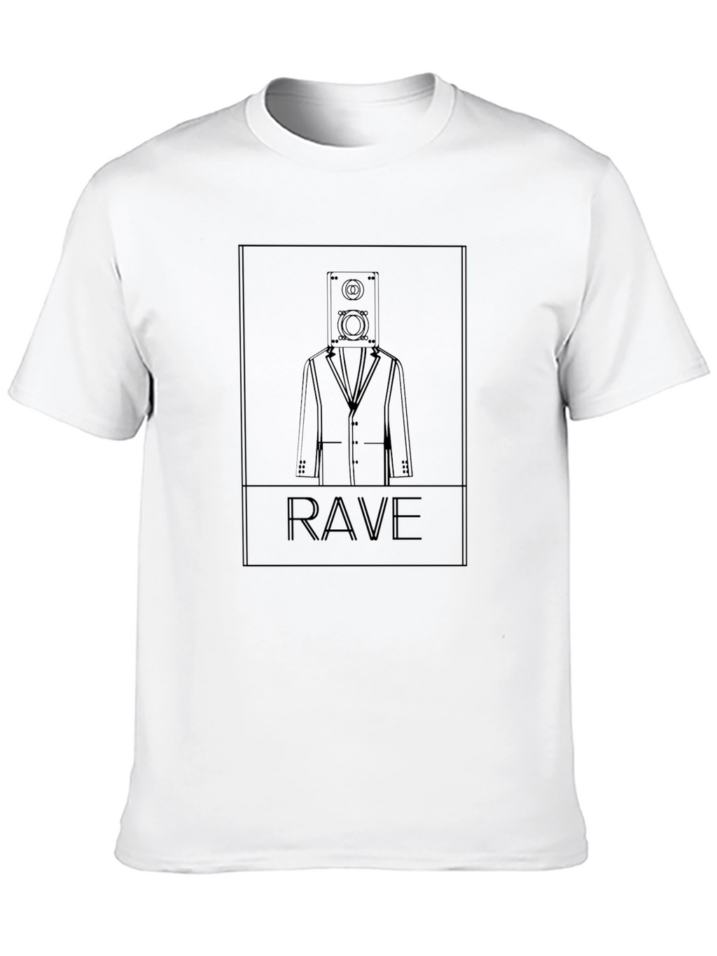 Speaker Head Rave T-Shirt - Unique Graphic Tee