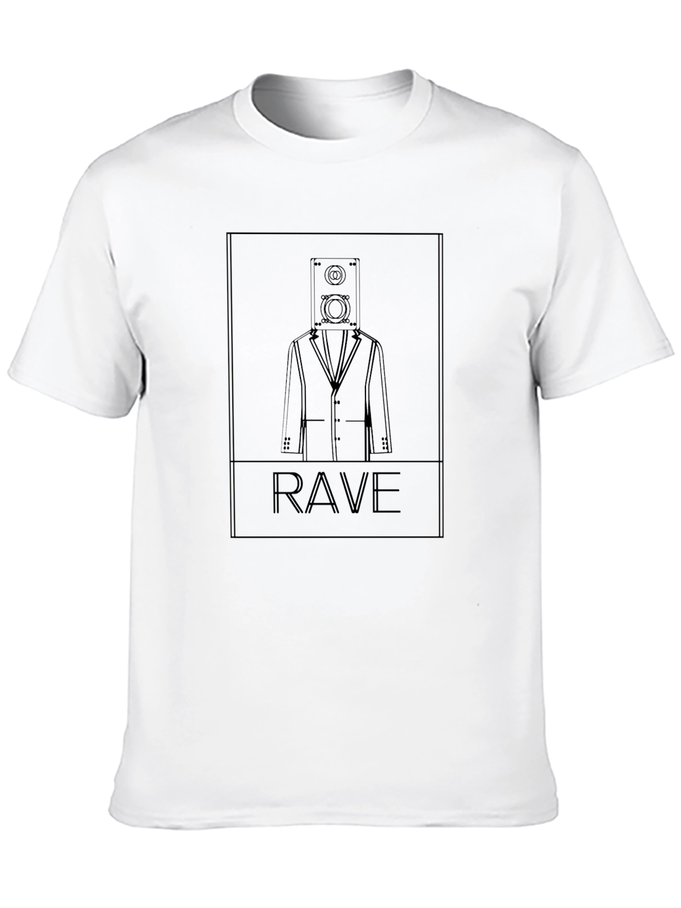 Speaker Head Rave T-Shirt - Unique Graphic Tee